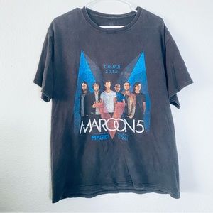 Maroon 5 Magic! Rossi 2015 Tour Band Graphic Unisex Tee Large